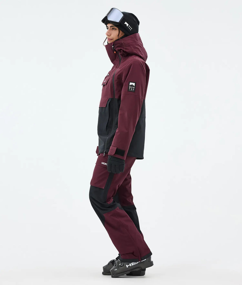 Fury W Ski Jacket Women Burgundy/Black