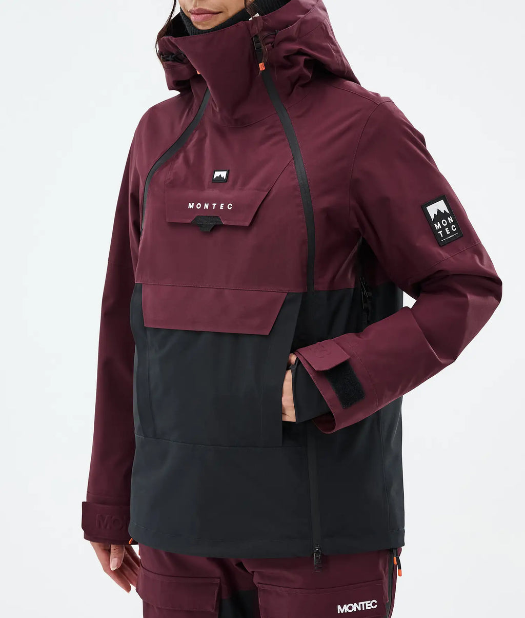 Fury W Ski Jacket Women Burgundy/Black
