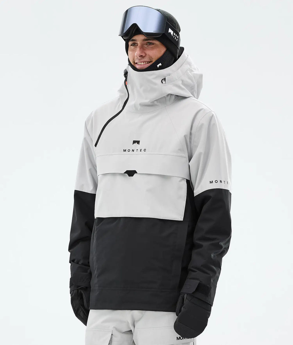 Drift Ski Jacket Men Light Grey/Black