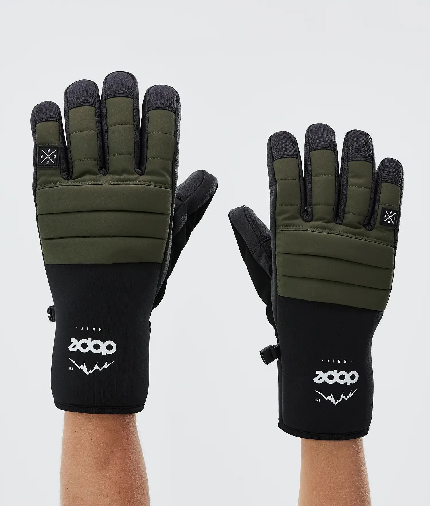 Ace 22 Ski Gloves Olive Green