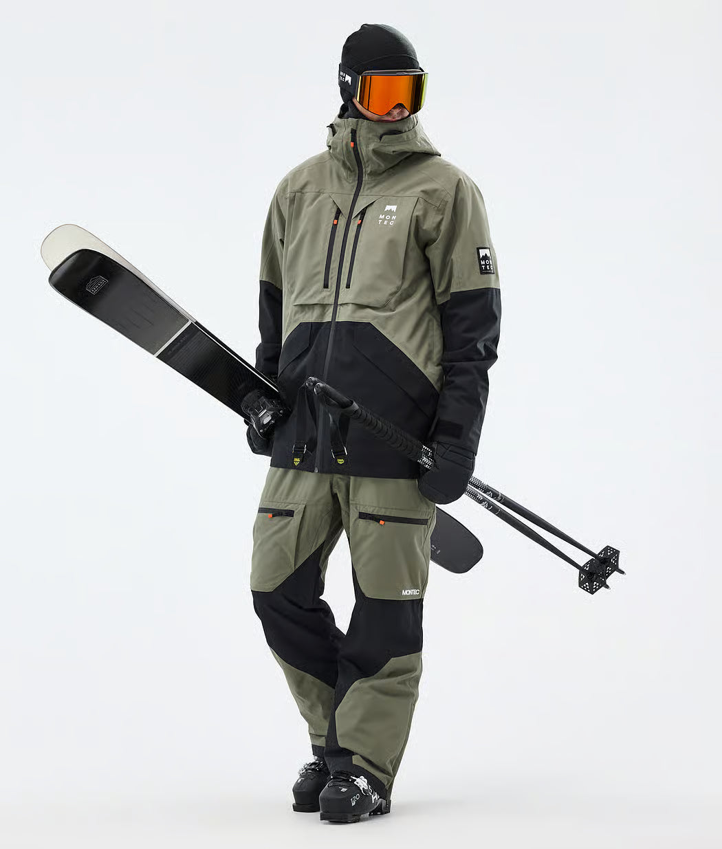 Bow Ski Jacket Men Greenish/Black