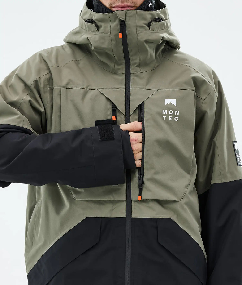 Bow Ski Jacket Men Greenish/Black
