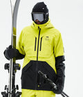 Bow Ski Jacket Men Bright Yellow/Black