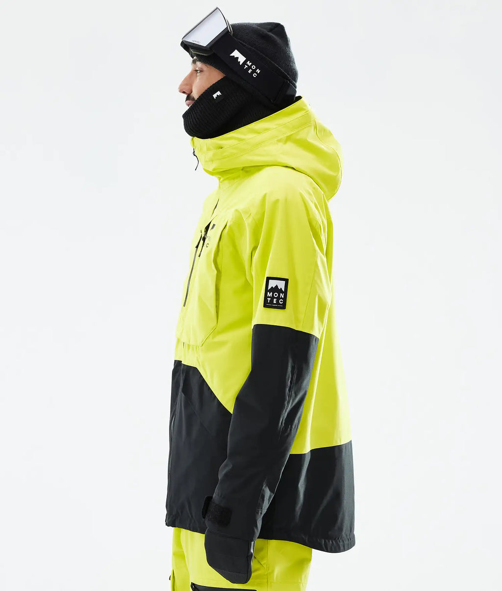 Bow Ski Jacket Men Bright Yellow/Black