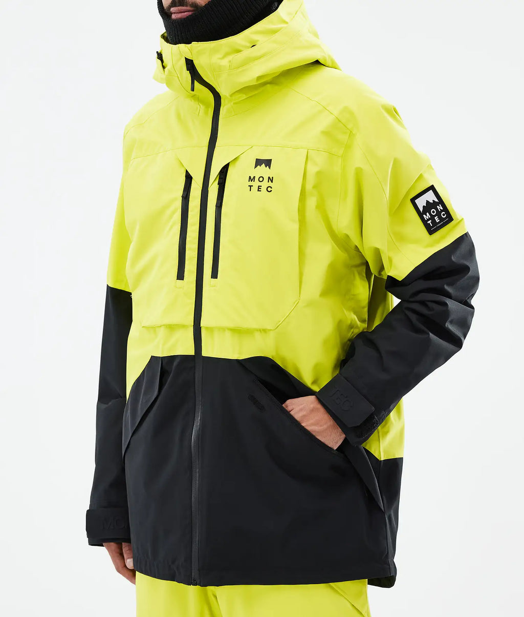 Bow Ski Jacket Men Bright Yellow/Black