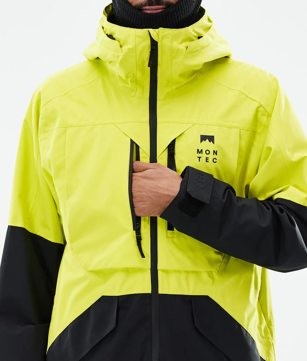 Bow Ski Jacket Men Bright Yellow/Black