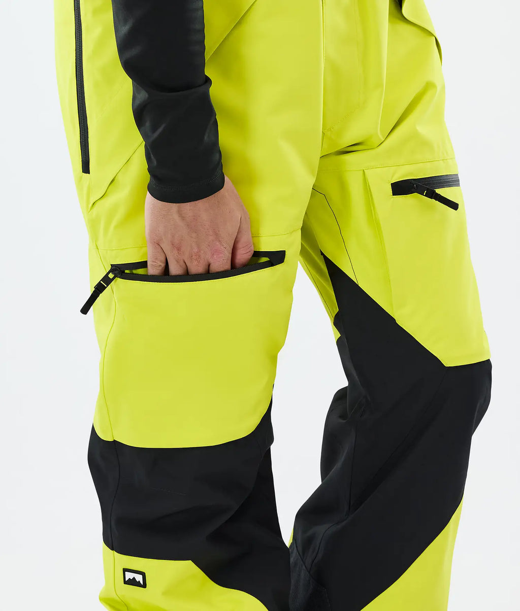 Bow Ski Pants Men Bright Yellow/Black