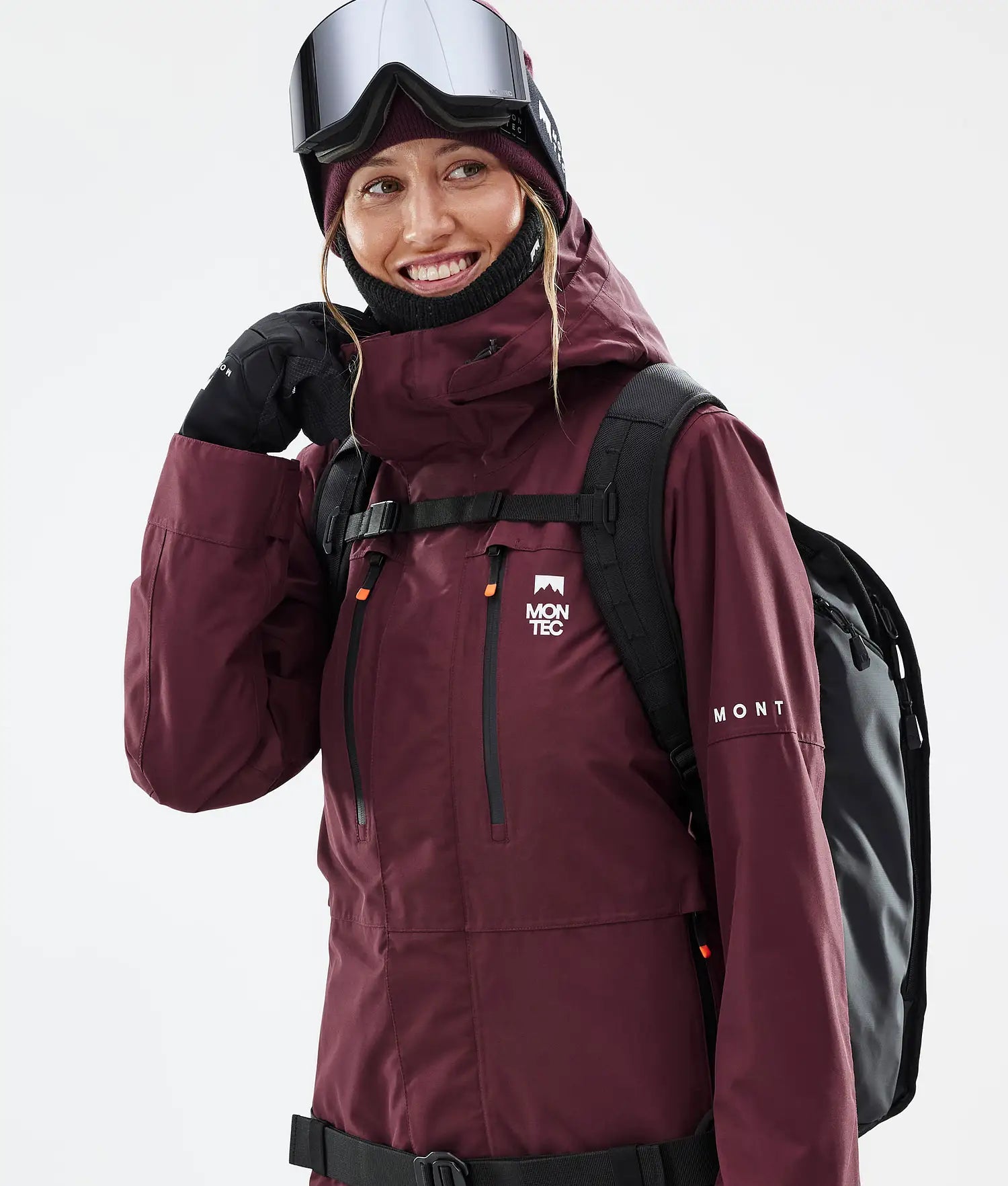 Hawk W Ski Jacket Women Burgundy