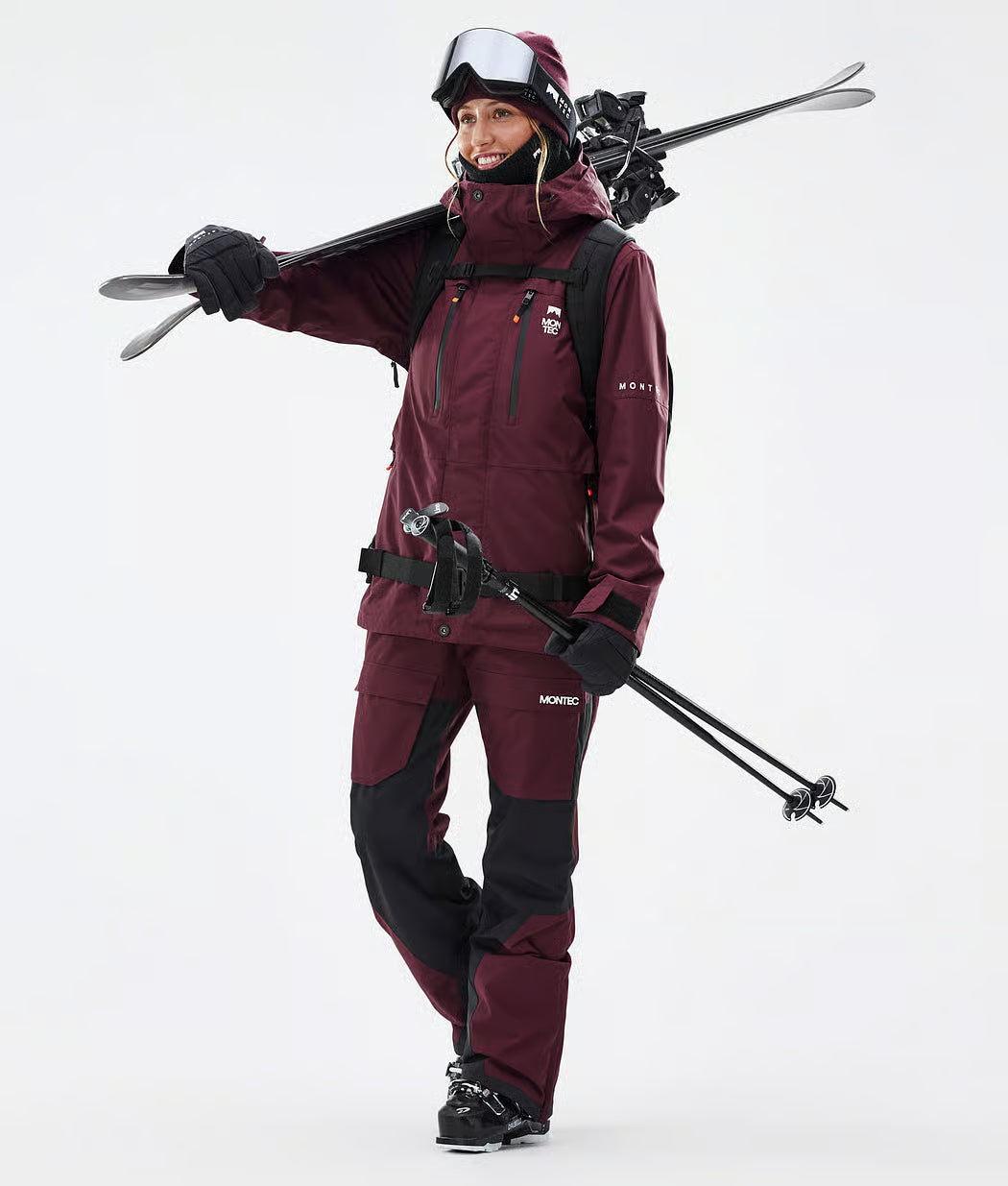 Hawk W Ski Jacket Women Burgundy