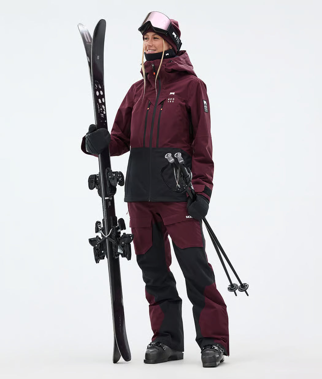 Lichen W Ski Jacket Women Burgundy/Black
