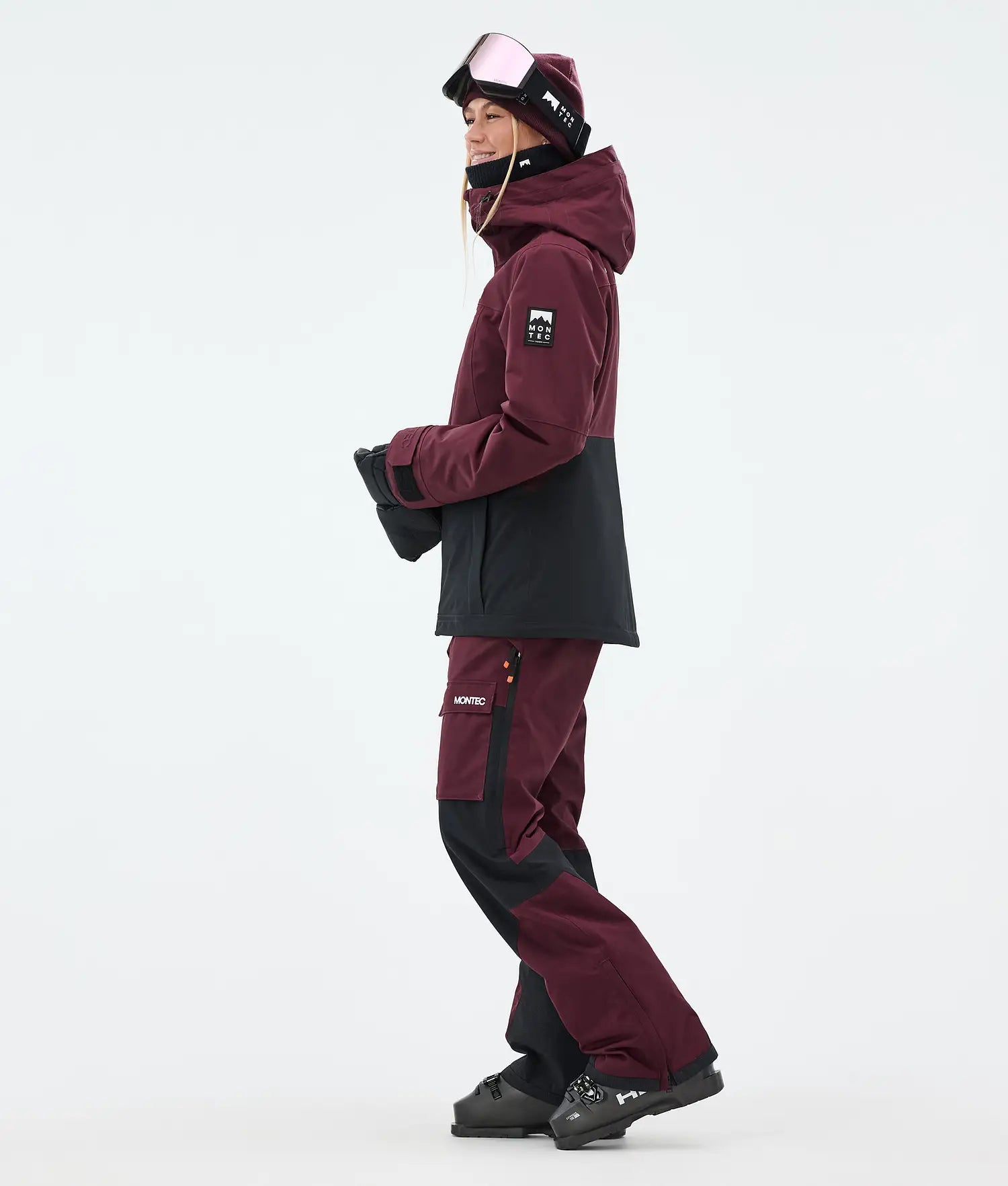 Lichen W Ski Jacket Women Burgundy/Black