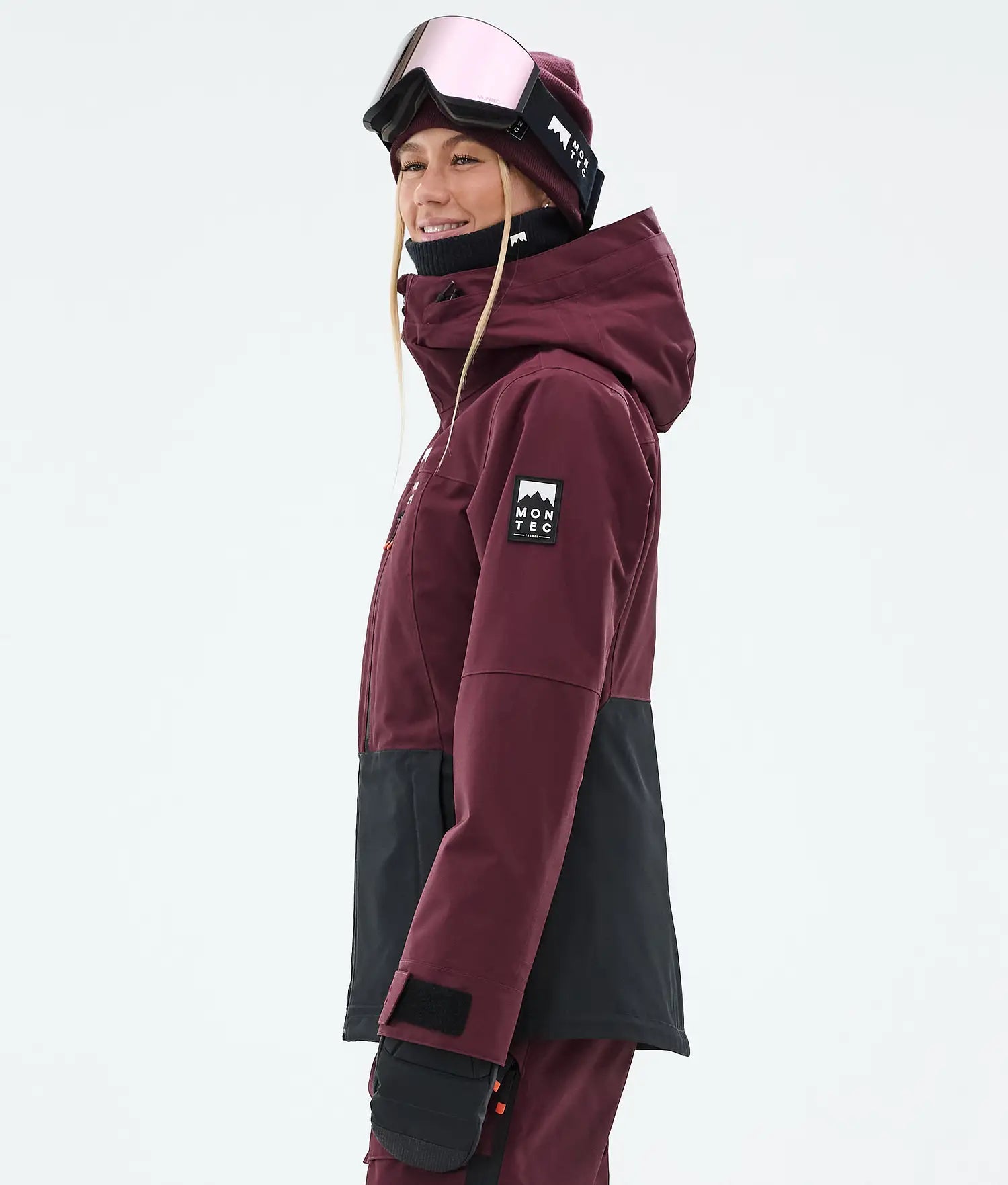 Lichen W Ski Jacket Women Burgundy/Black