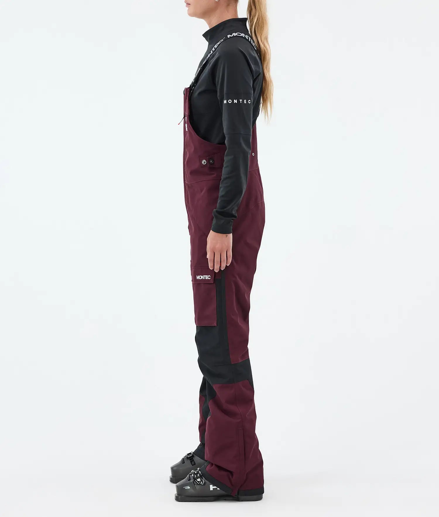 Hawk W Ski Pants Women Burgundy/Black