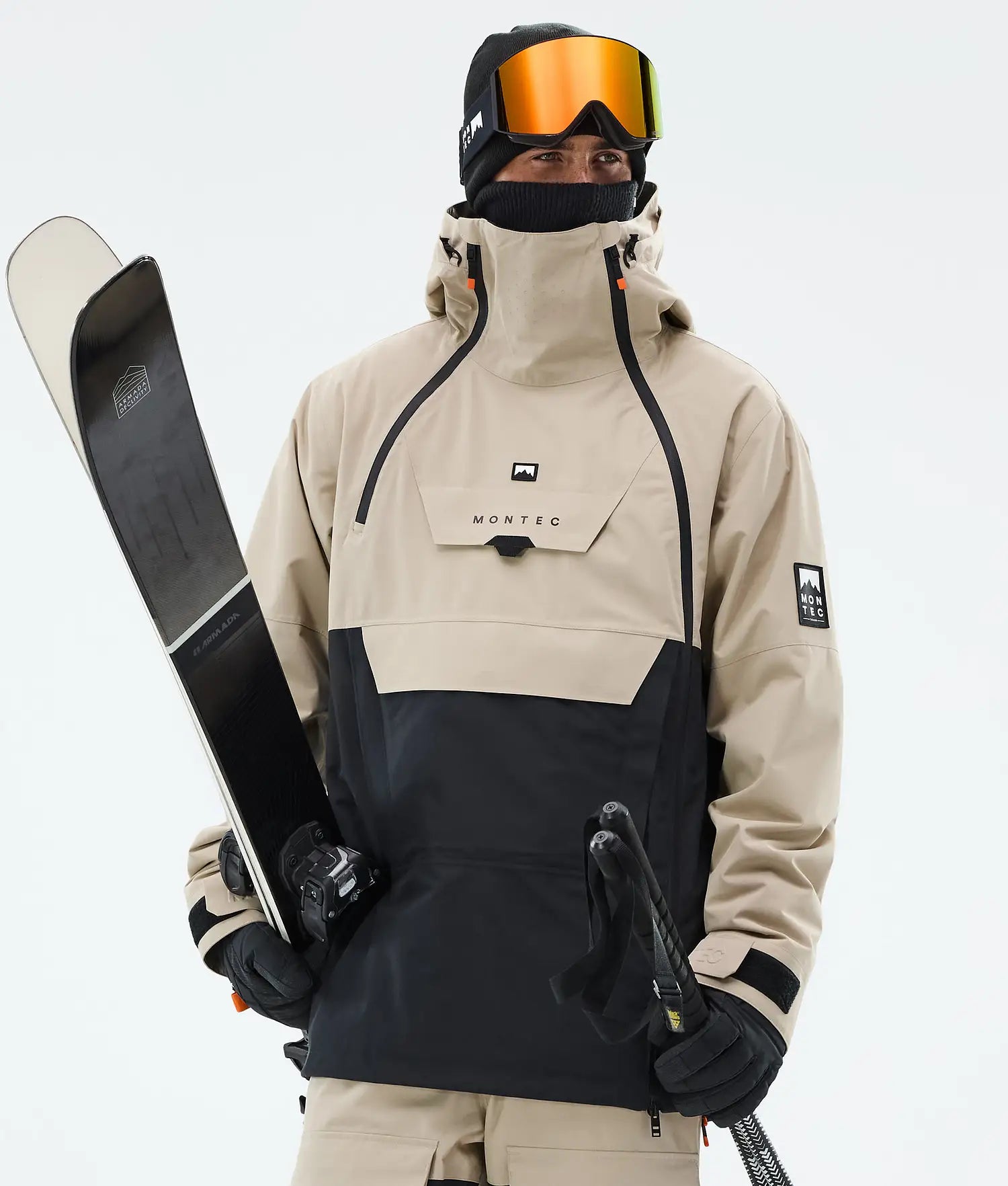 Fury Ski Jacket Men Sand/Black