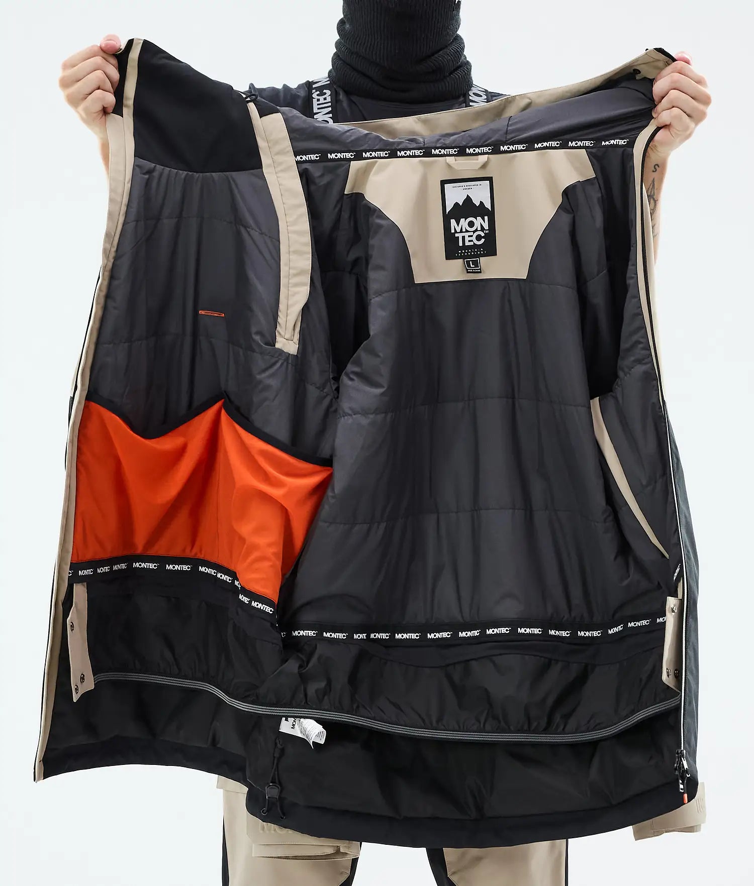 Fury Ski Jacket Men Sand/Black