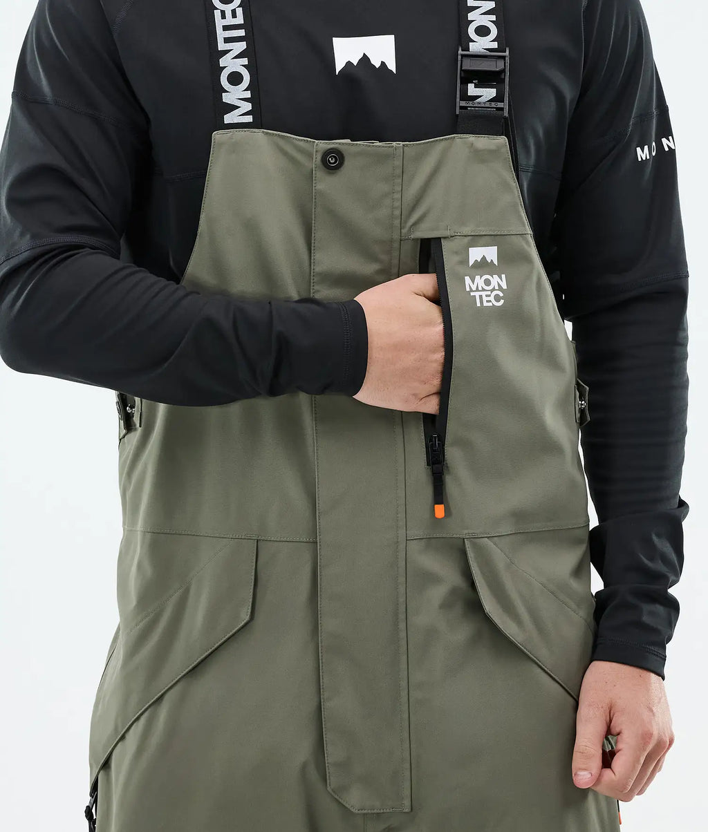 Hawk Ski Pants Men Greenish/Black