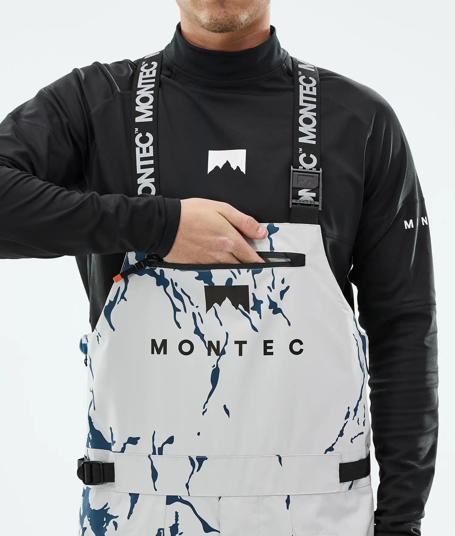 Bow Ski Pants Men Ice/Black