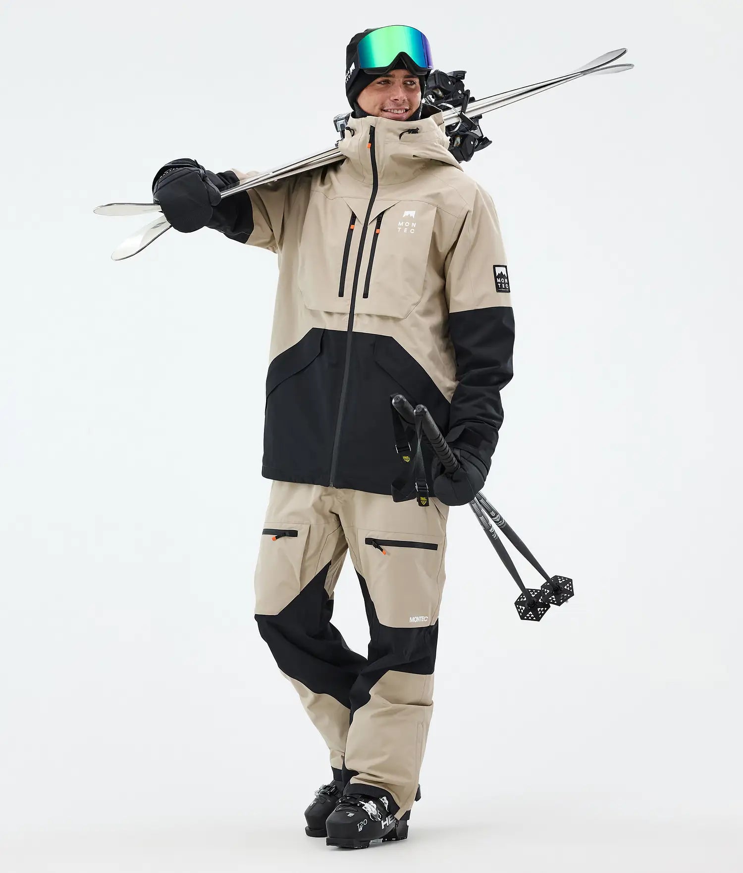 Bow Ski Pants Men Sand/Black
