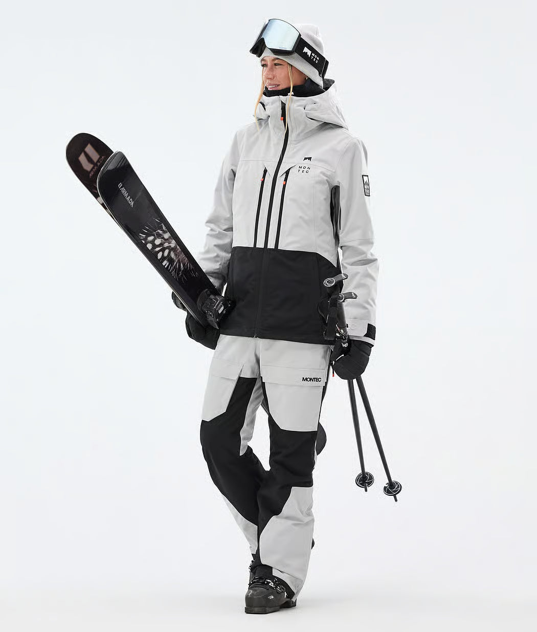 Lichen W Ski Jacket Women Light Grey/Black