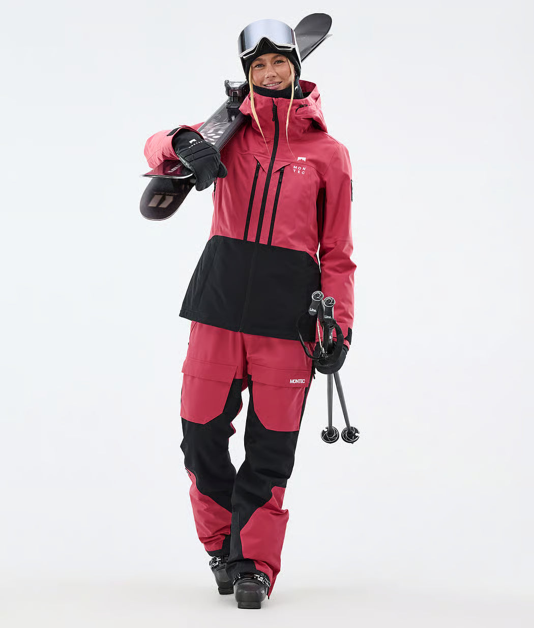 Lichen W Ski Jacket Women Light Red/Black