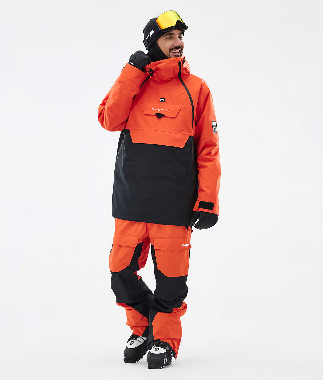 Fury Ski Jacket Men Orange/Black