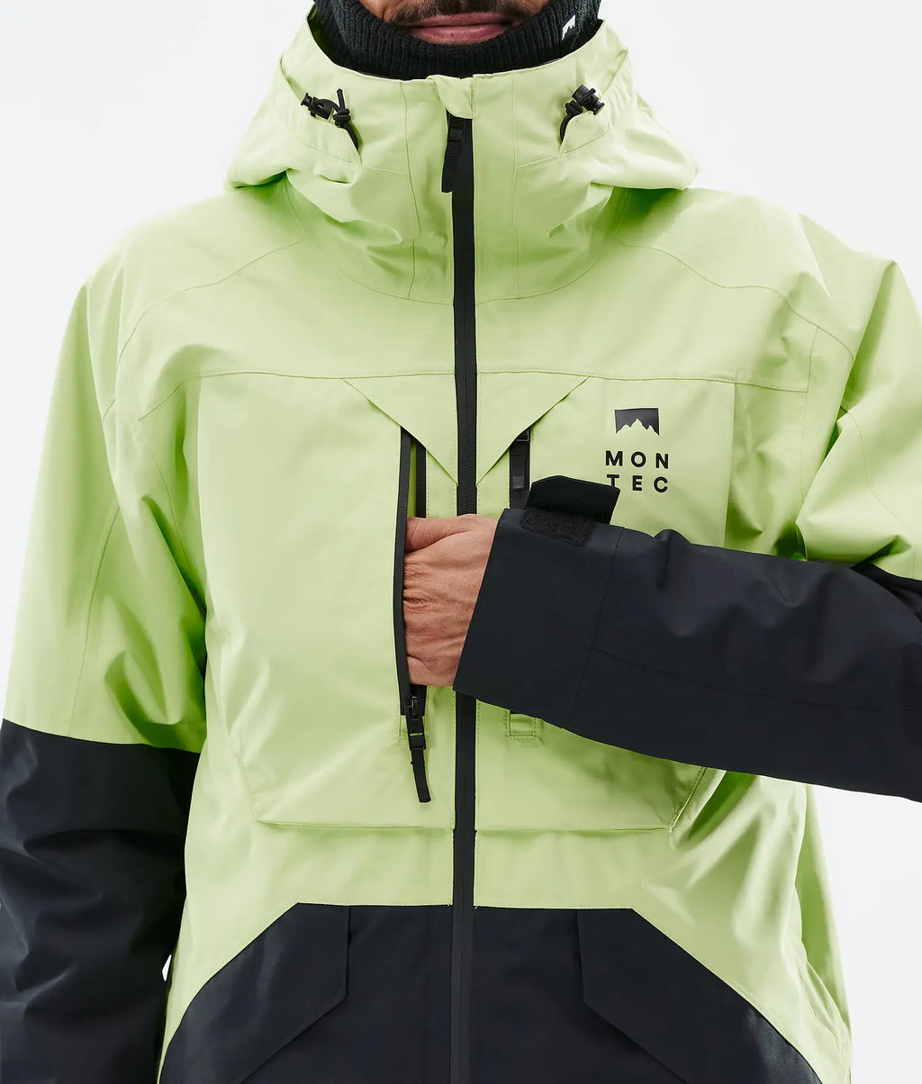 Bow Ski Jacket Men Faded Neon/Black