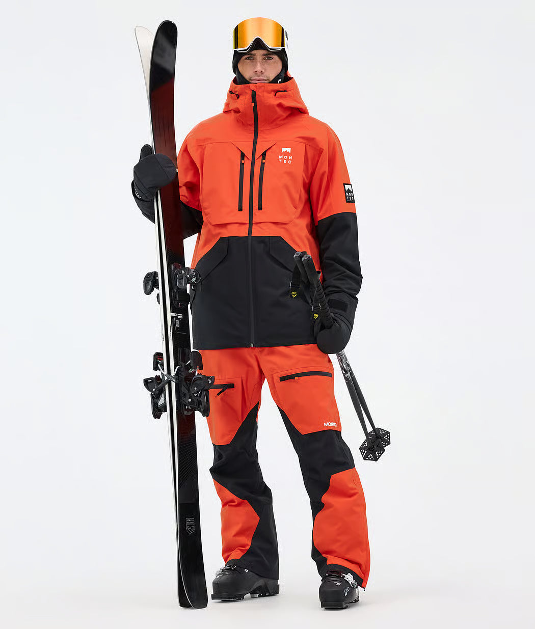 Bow Ski Jacket Men Orange/Black