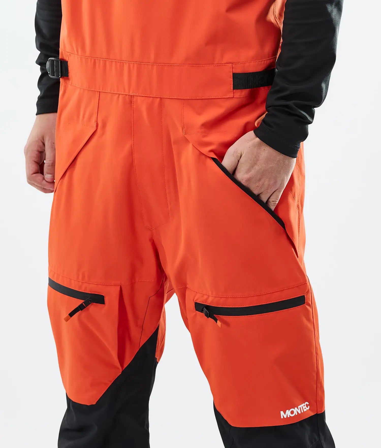 Bow Ski Pants Men Orange/Black