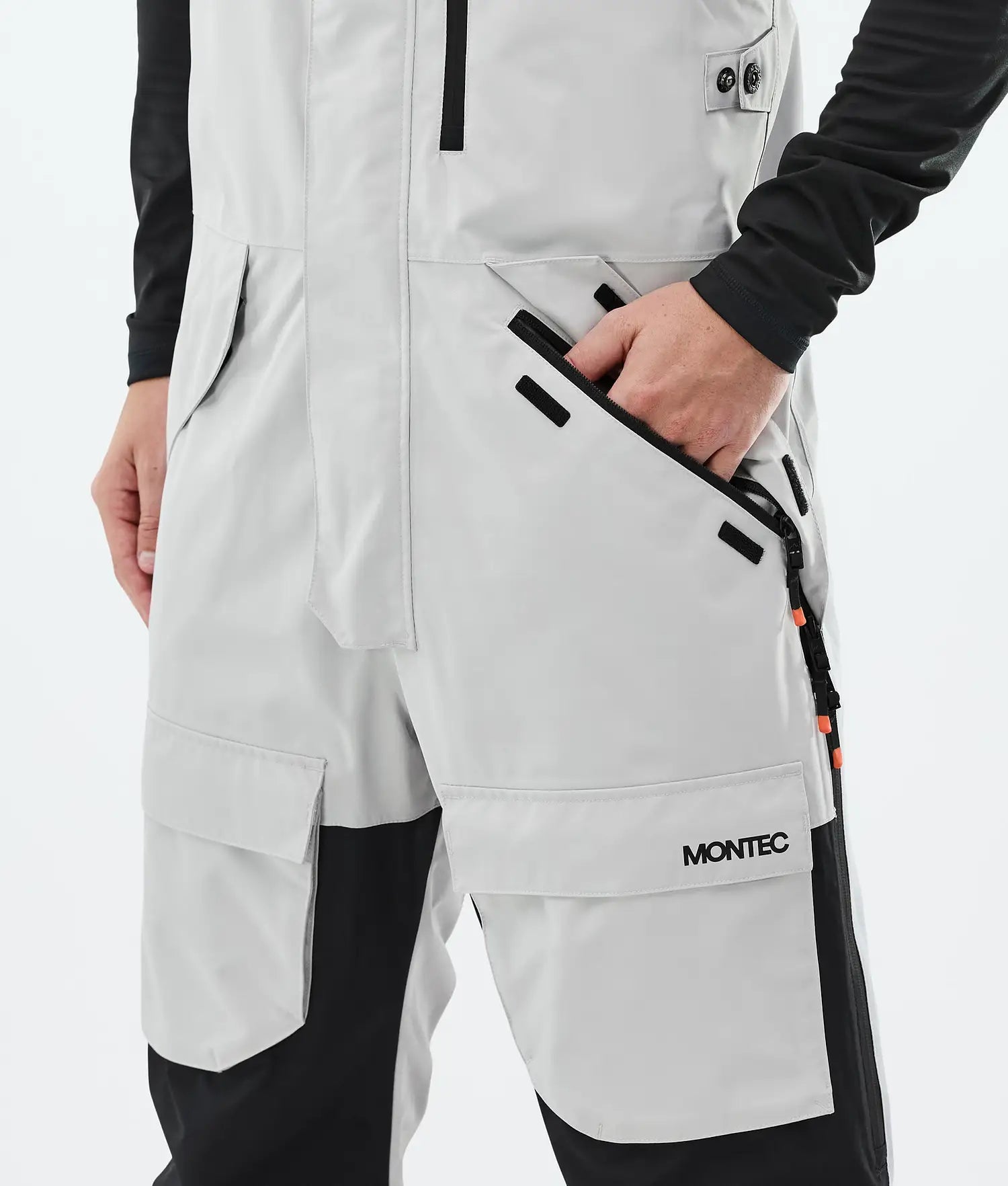 Hawk Ski Pants Men Light Grey/Black