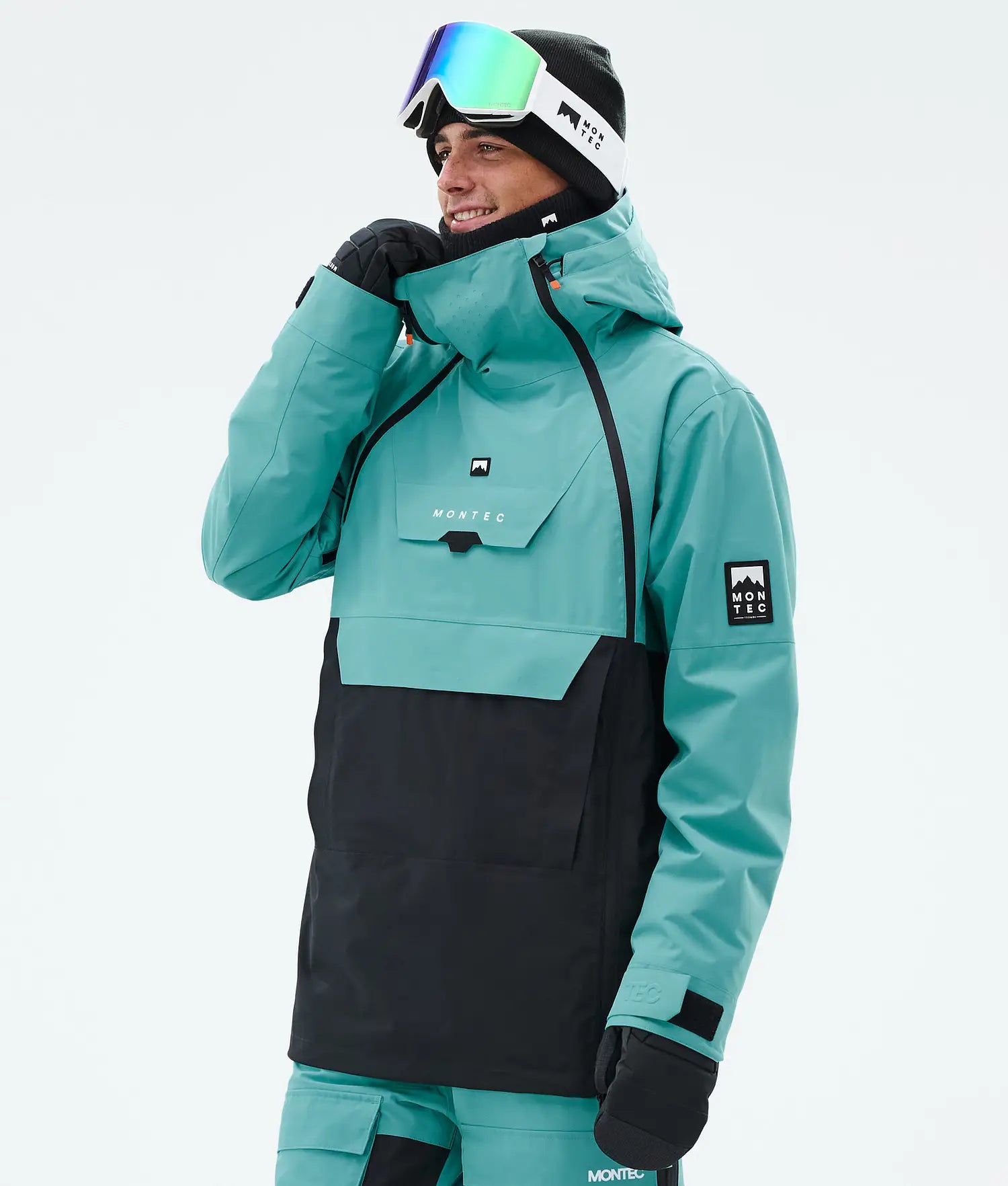 Fury Ski Jacket Men Turquoise/Black