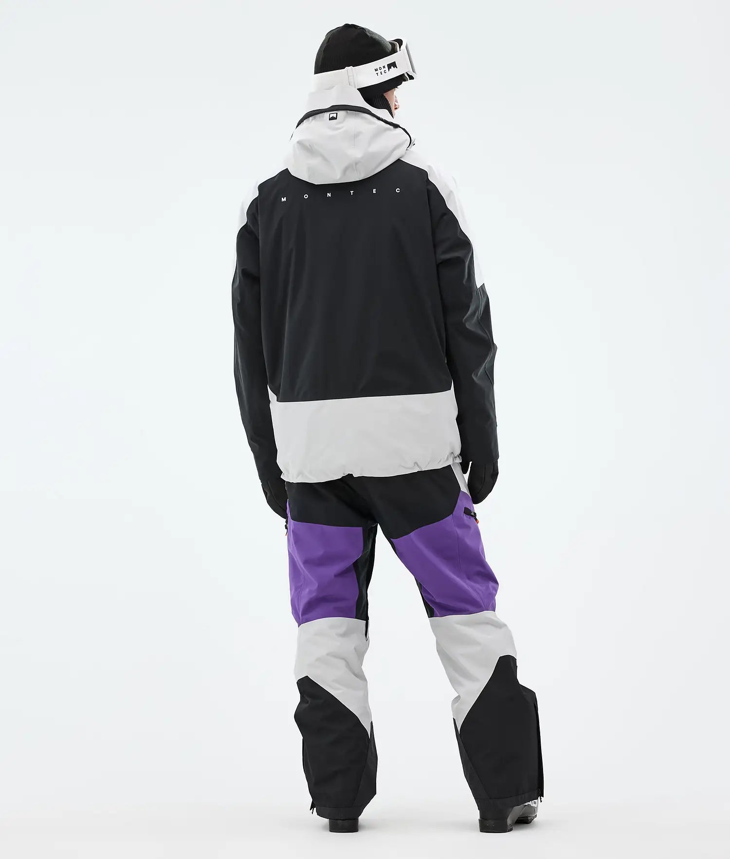Morph Ski Jacket Men Light Grey/Black/Vivid Purple