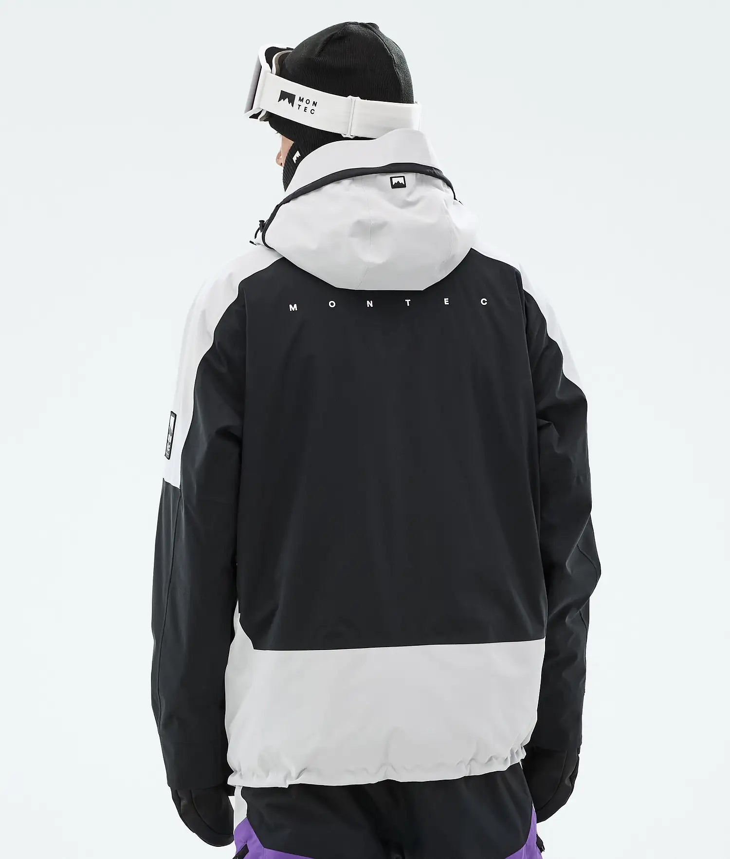 Morph Ski Jacket Men Light Grey/Black/Vivid Purple