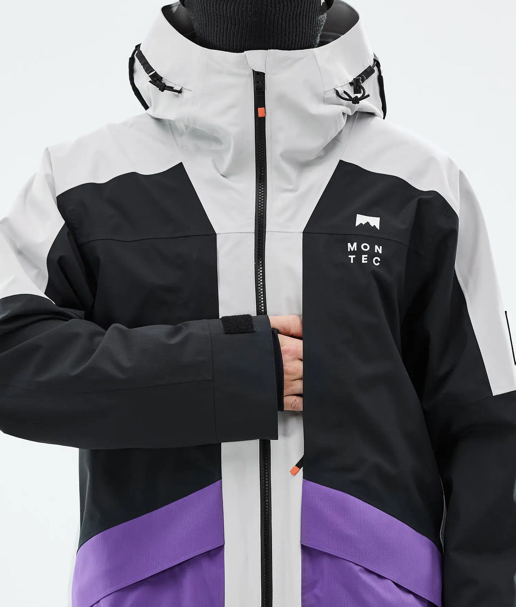 Morph Ski Jacket Men Light Grey/Black/Vivid Purple