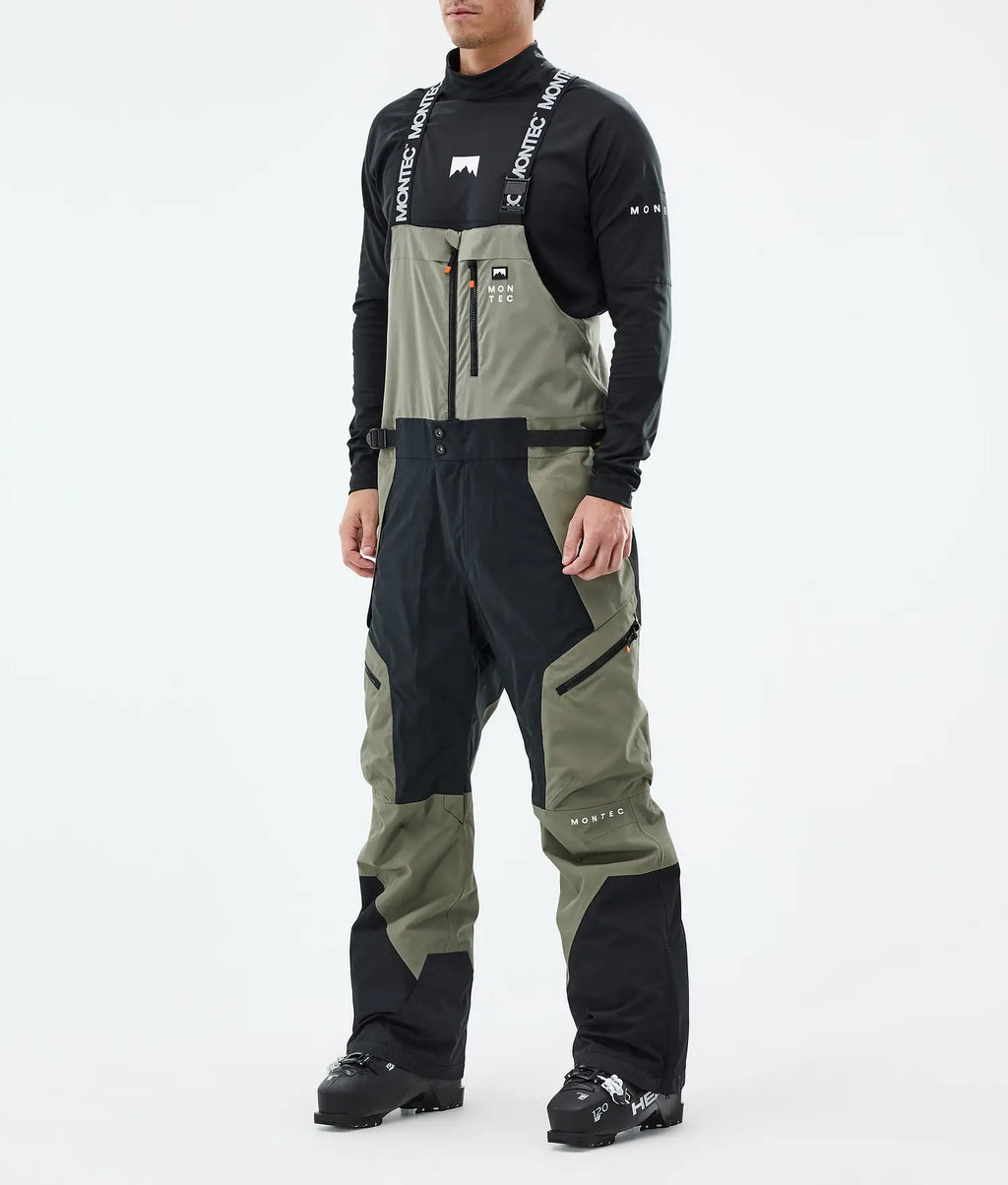 Plow Ski Pants Men Greenish/Black