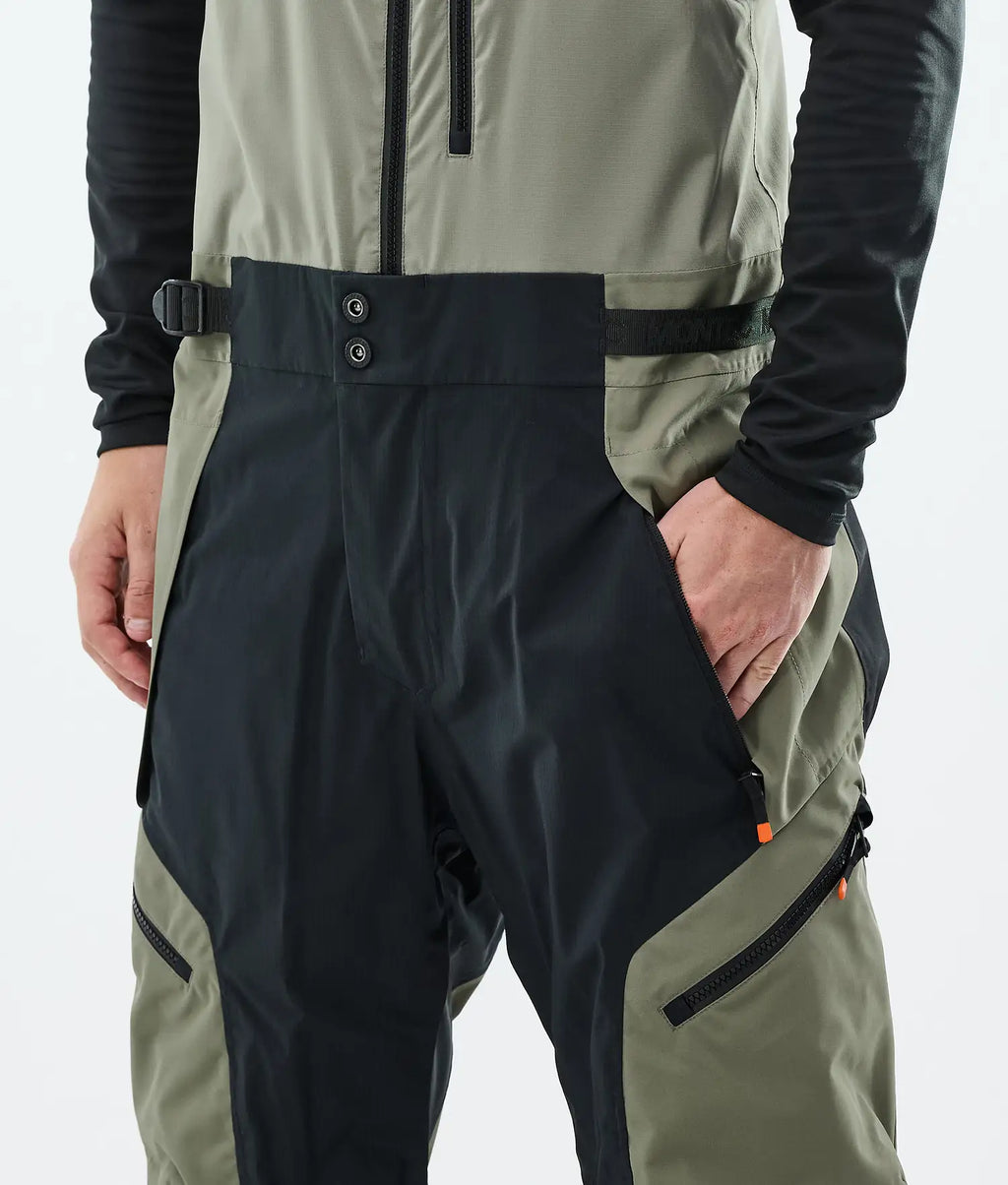 Plow Ski Pants Men Greenish/Black