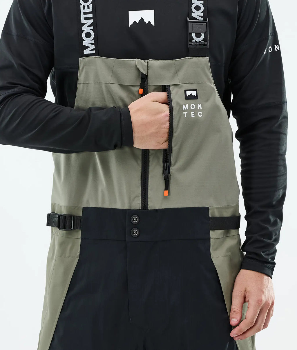 Plow Ski Pants Men Greenish/Black