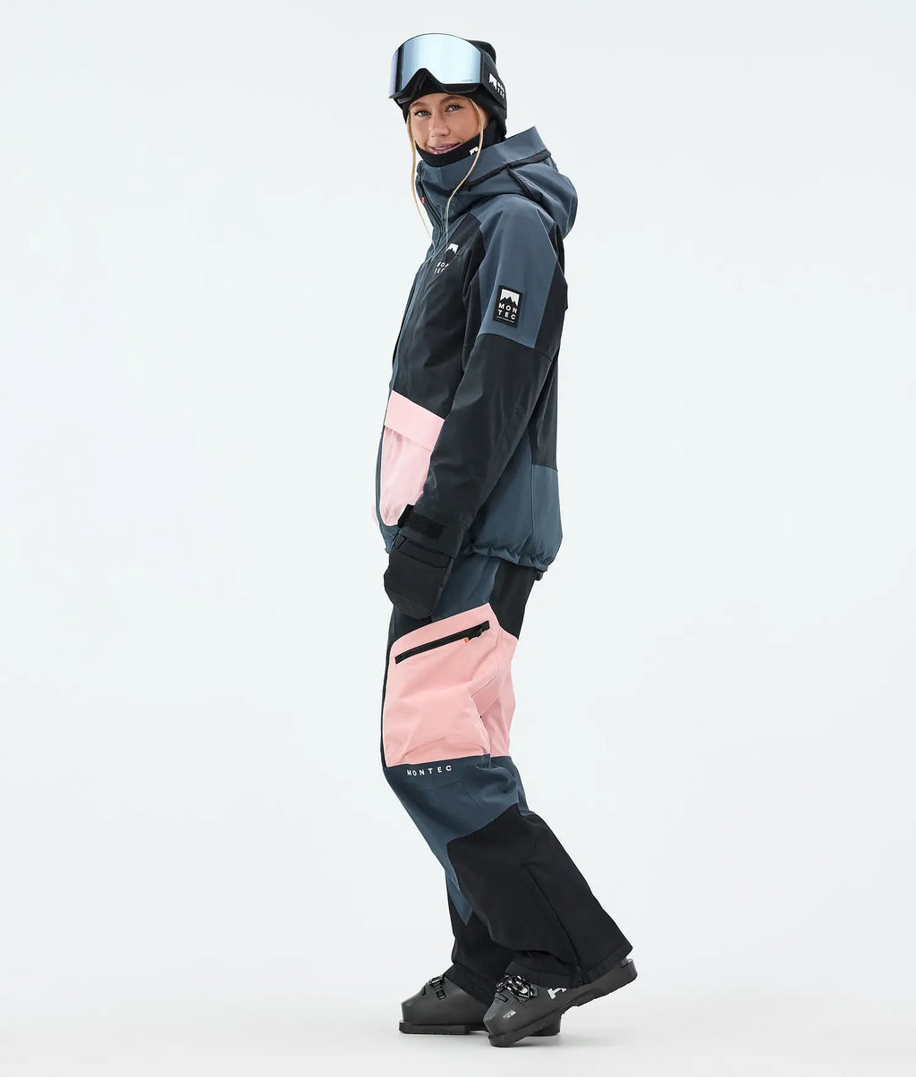 Morph W Ski Jacket Women Metal Blue/Black/Soft Pink