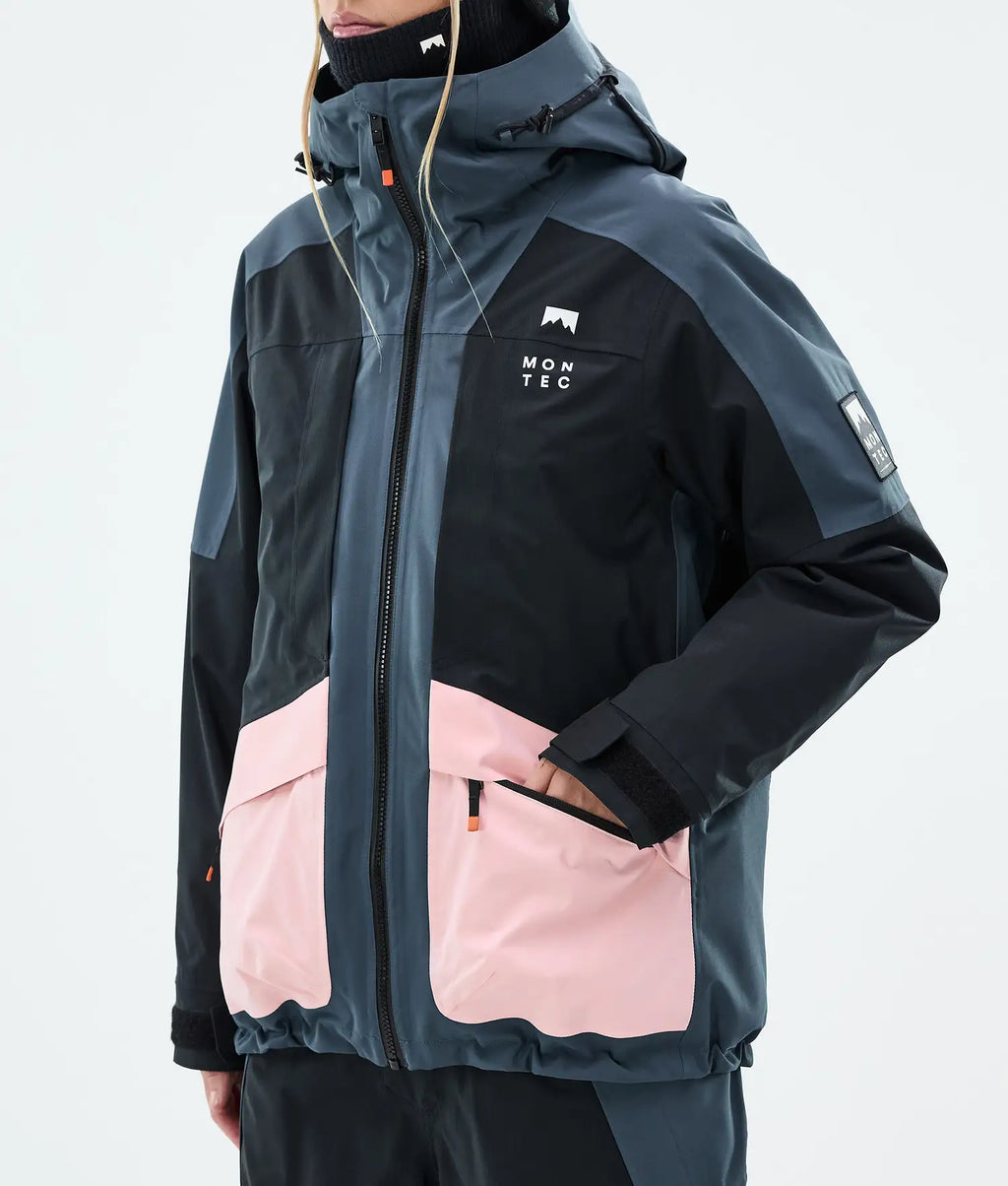 Morph W Ski Jacket Women Metal Blue/Black/Soft Pink