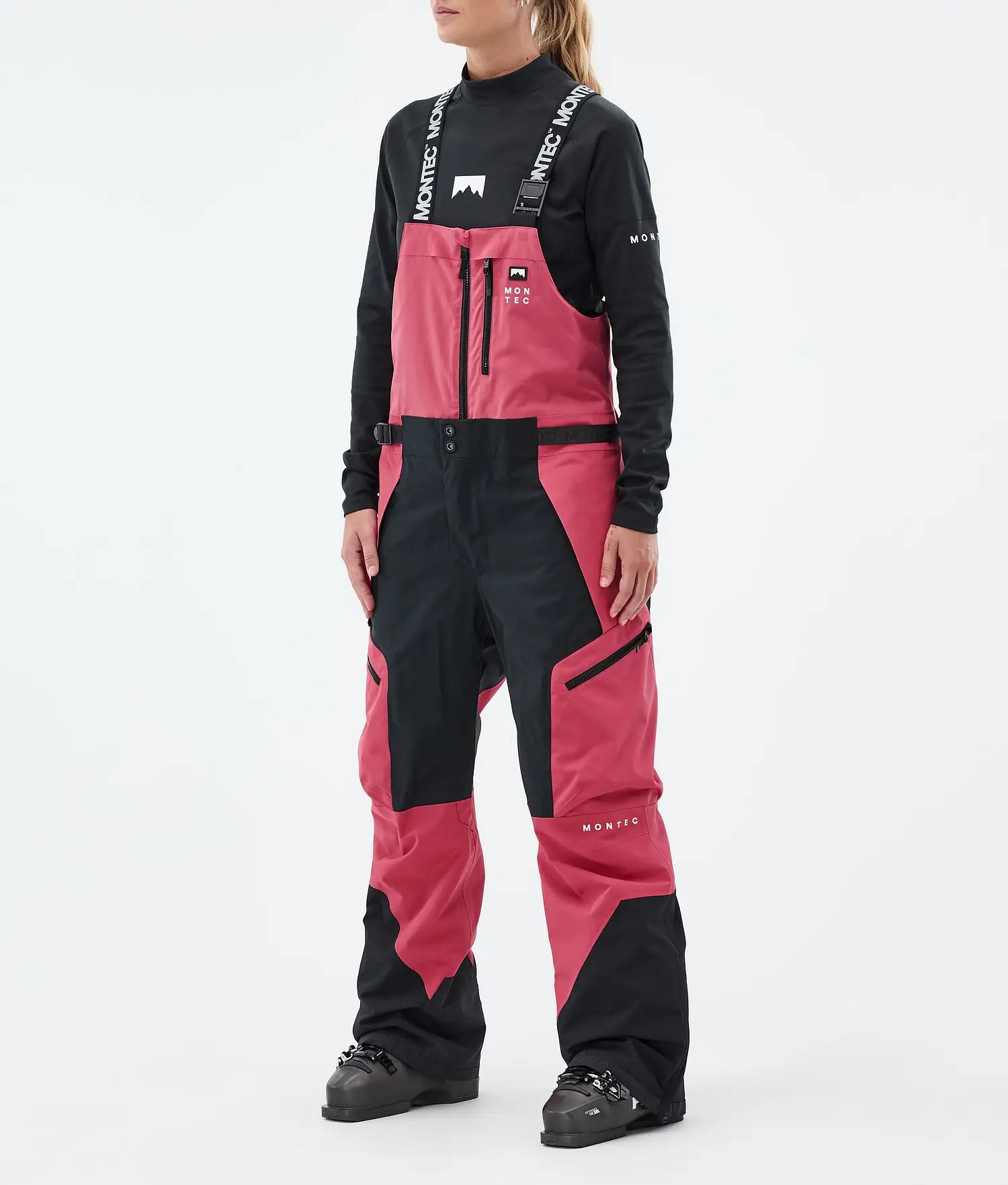 Plow W Ski Pants Women Light Red/Black