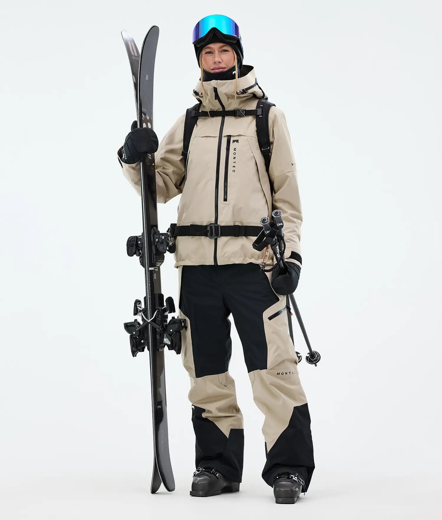 Plow W Ski Pants Women Sand/Black