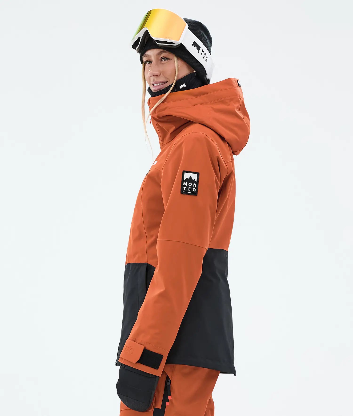 Lichen W Ski Jacket Women Burned Orange/Black