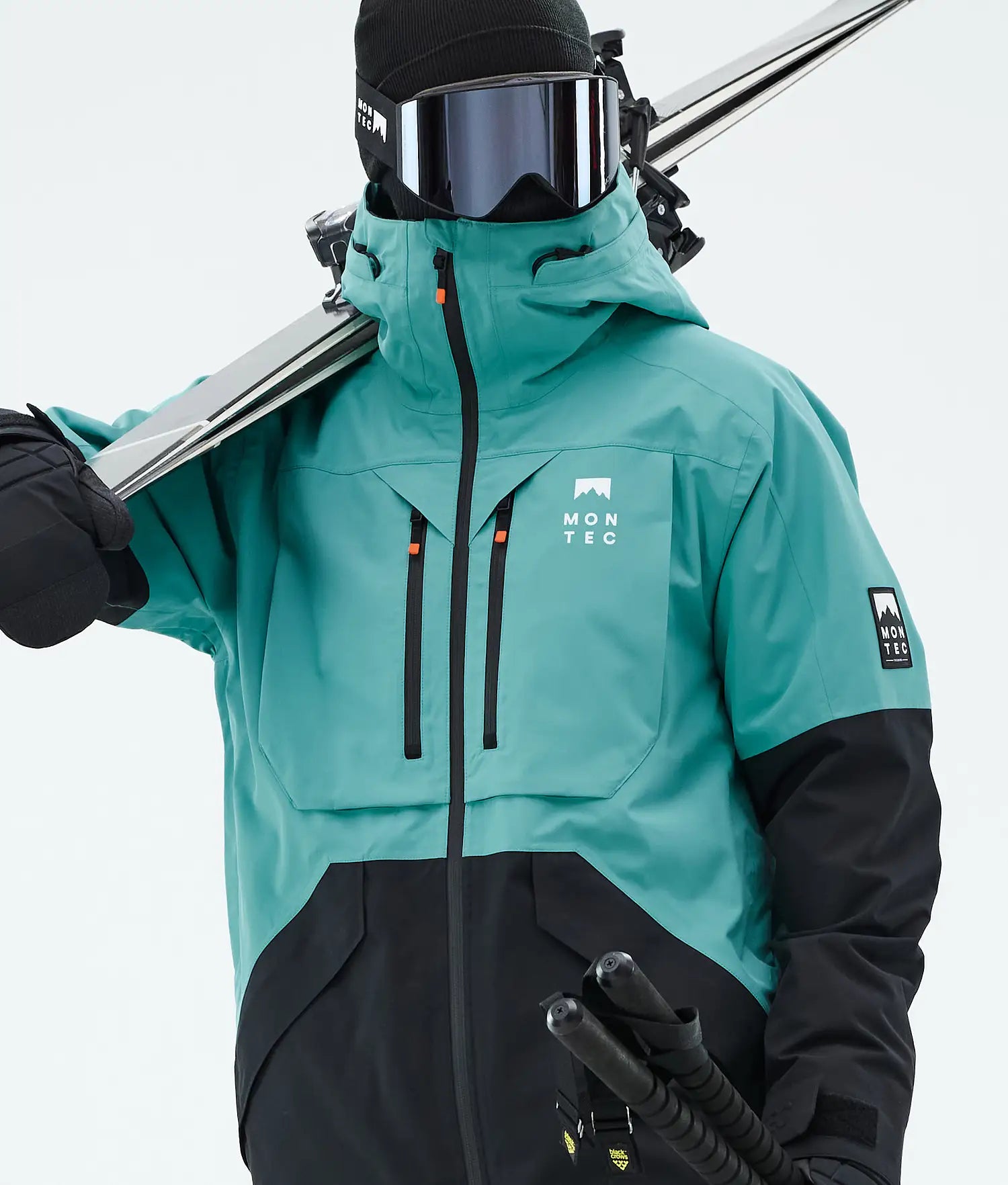 Bow Ski Jacket Men Turquoise/Black