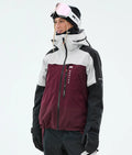 Specter W Ski Jacket Women Light Grey/Black/Burgundy