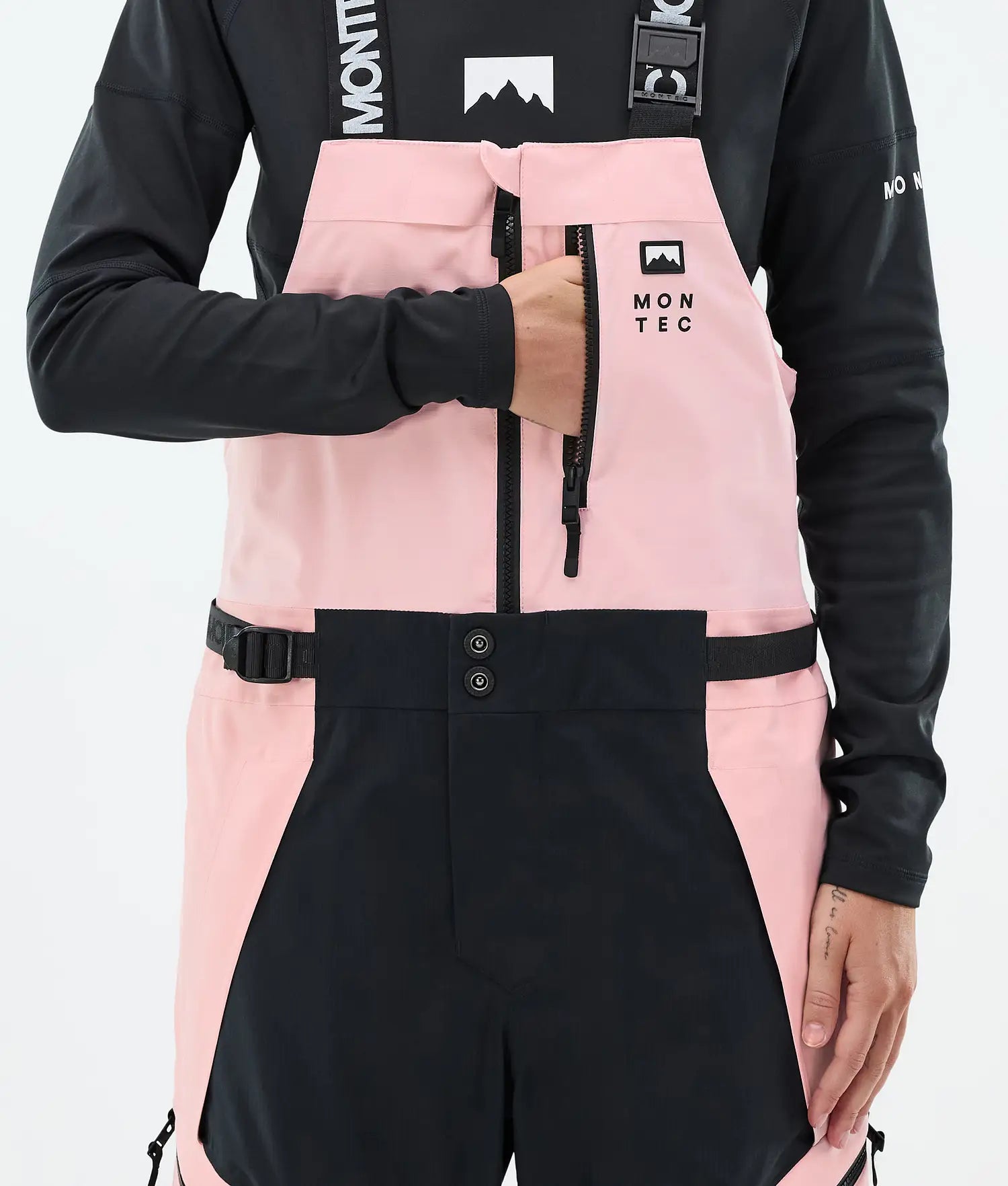 Plow W Ski Pants Women Soft Pink/Black