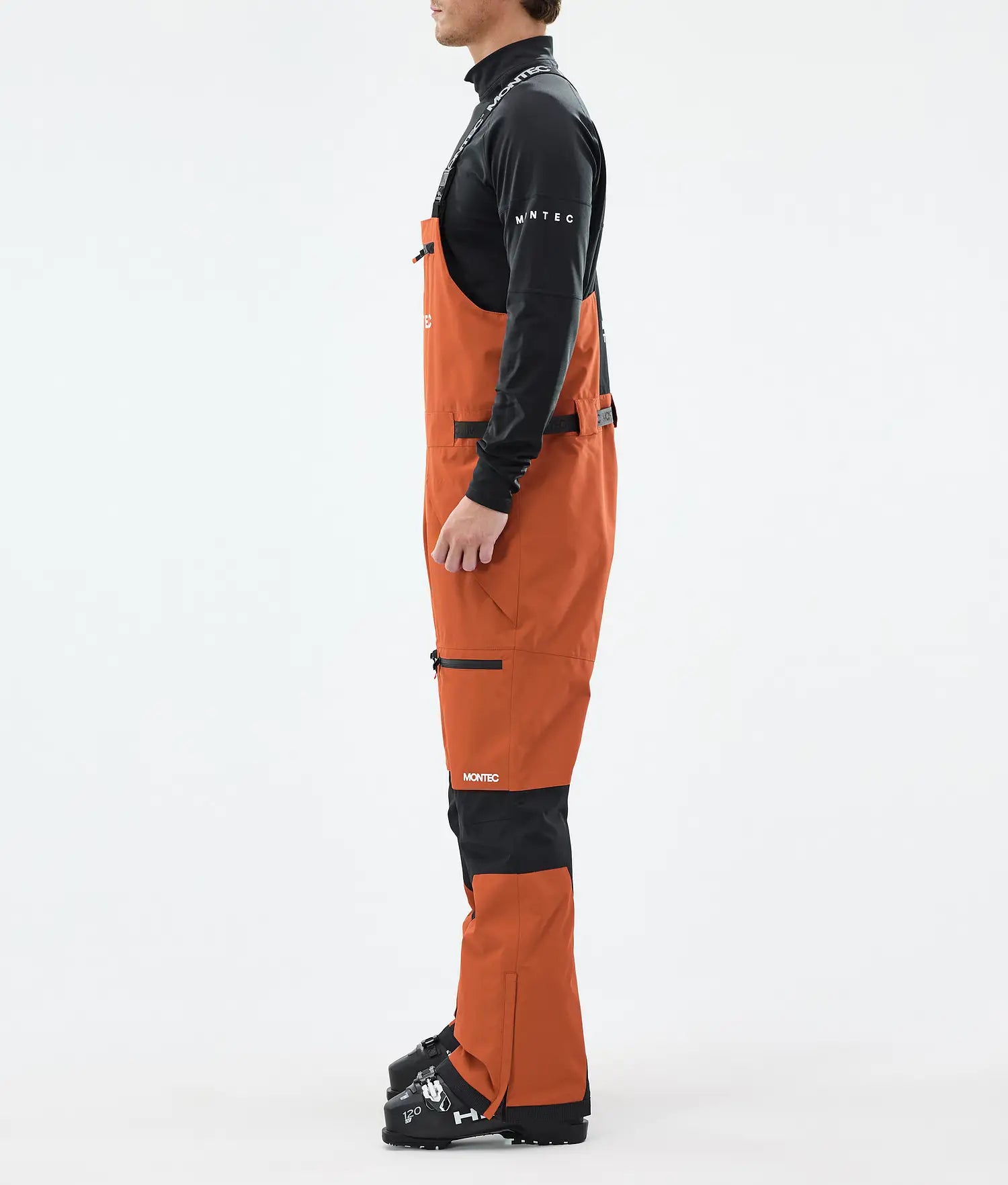 Bow Ski Pants Men Burned Orange/Black