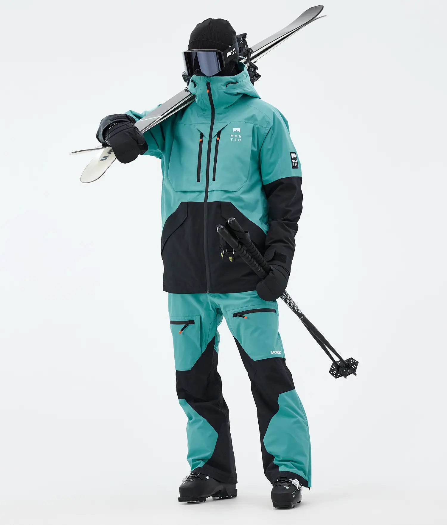 Bow Ski Pants Men Turquoise/Black