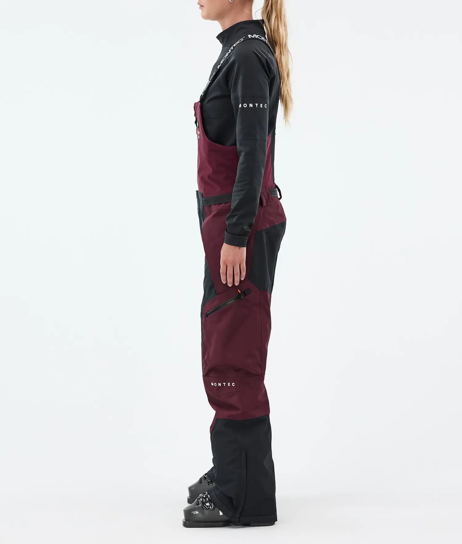 Plow W Ski Pants Women Burgundy/Black