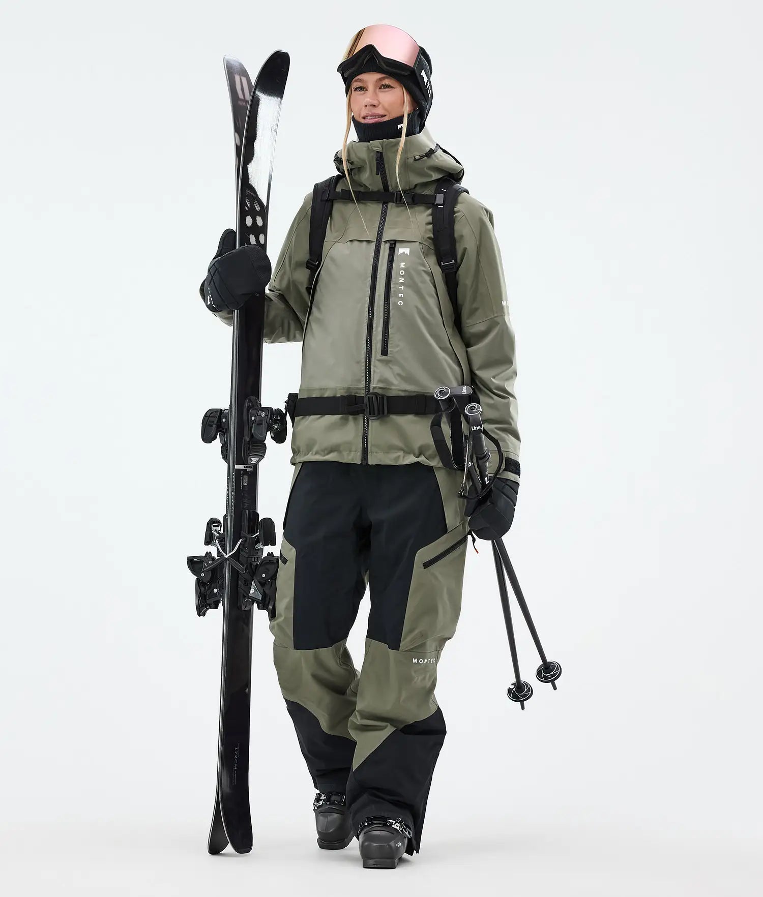Plow W Ski Pants Women Greenish/Black