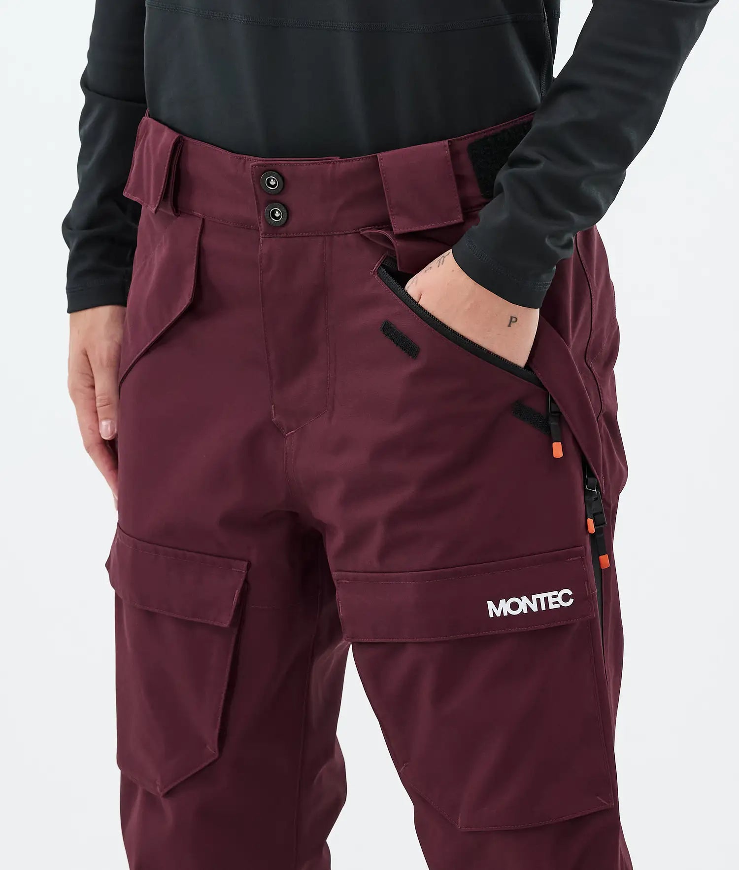 Ascend W Ski Pants Women Burgundy